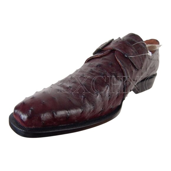 CALZOLERIA TOSCANA OSTRICH LOAFERS EU 42 ITALIAN DESIGNER MENS SHOES NEW IN BOX main image 5